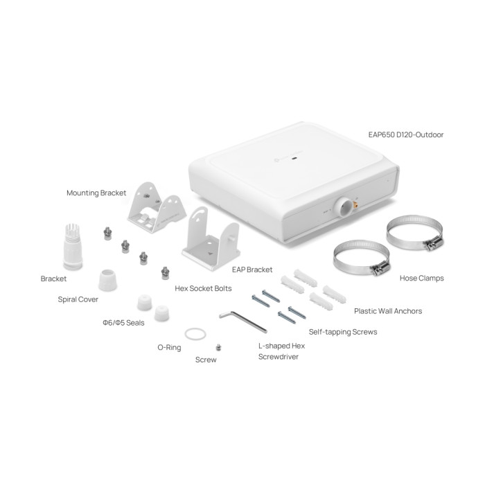 Точка доступу Wi-Fi TP-Link EAP650-D120-OUTDOOR