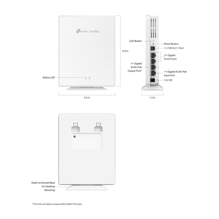 Точка доступу Wi-Fi TP-Link EAP650-DESKTOP