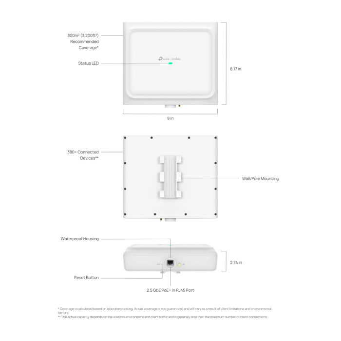 Точка доступу Wi-Fi TP-Link EAP772-OUTDOOR