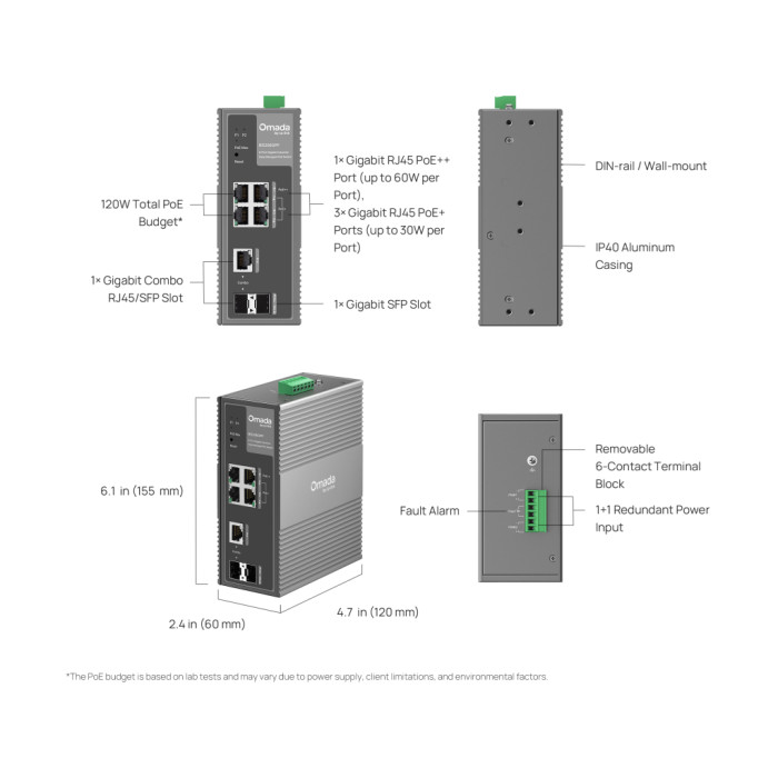 Комутатор мережевий TP-Link IES206GPP