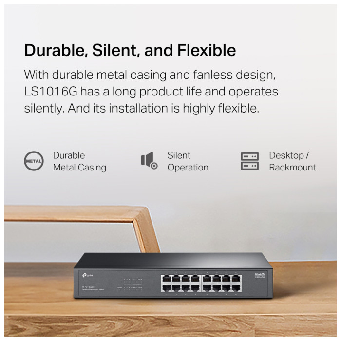 Комутатор мережевий TP-Link LS1016G