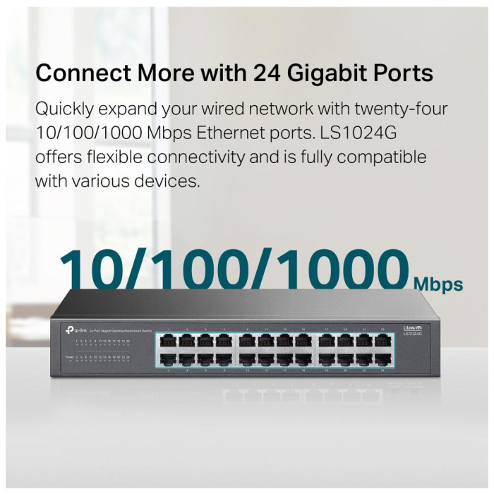 Комутатор мережевий TP-Link LS1024G