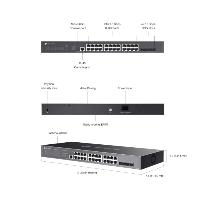 Комутатор мережевий TP-Link SG3428X-M2