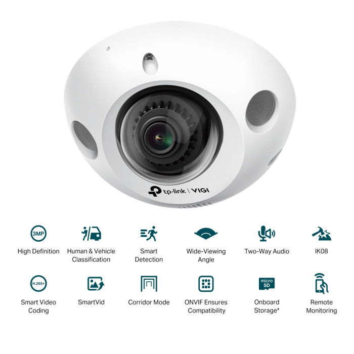 Камера відеоспостереження TP-Link VIGI-C230I-Mini-2.8