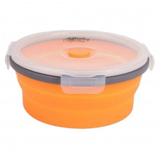 Харчовий контейнер Tramp складной с крышкой-защелкой 550ml (TRC-088-orange)