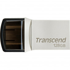 USB флеш накопичувач Transcend 128GB JetFlash 890 Silver USB 3.1/Type-C (TS128GJF890S)