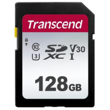 Карта пам'яті Transcend 128GB SDXC class 10 UHS-I U3 V30 (TS128GSDC300S)