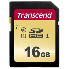 Карта пам'яті Transcend 16GB SDHC class 10 UHS-I U1 (TS16GSDC500S)