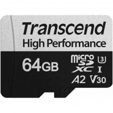 Карта пам'яті Transcend 64GB microSD class 10 UHS-I U3 A2 (TS64GUSD330S)