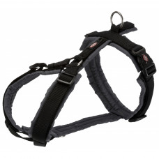 Шлея для собак Trixie Premium trekking S 36-44 см/15 мм чорний/графіт (4053032419766)