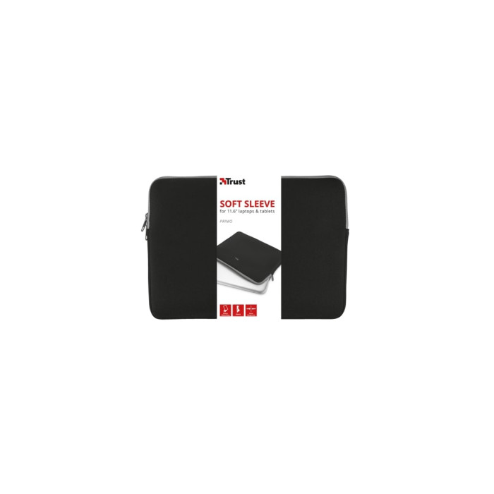 Чохол до ноутбука Trust 11.6, Primo Sleeve Black (21254_TRUST)