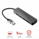 Концентратор Trust Halyx 4-Port USB-A 3.2 ALUMINIUM (23327_TRUST)