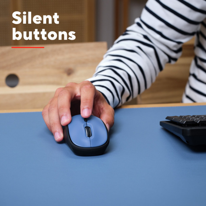 Мишка Trust Yvi+ Silent Wireless Dark Blue (25514)