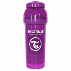 Пляшечка для годування Twistshake антиколькова 260 мл, фіолетова (24856)