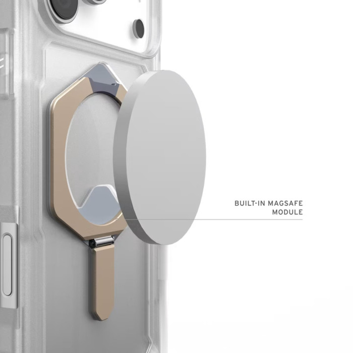 Чохол до мобільного телефона UAG Plasma XTE MagSafe iPhone 17 Pro Max Clear/Titanium (114528114G36)