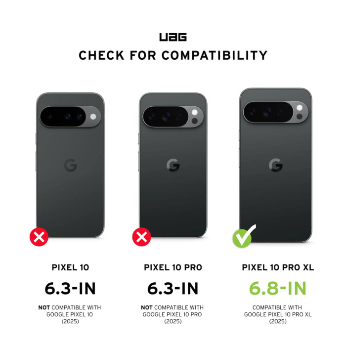 Чохол до мобільного телефона UAG Pathfinder Clear MagSafe Google Pixel 10 Pro XL Ash (614470113140)