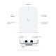 Точка доступу Wi-Fi Ubiquiti UniFi 7 In-Wall (U7-IW)