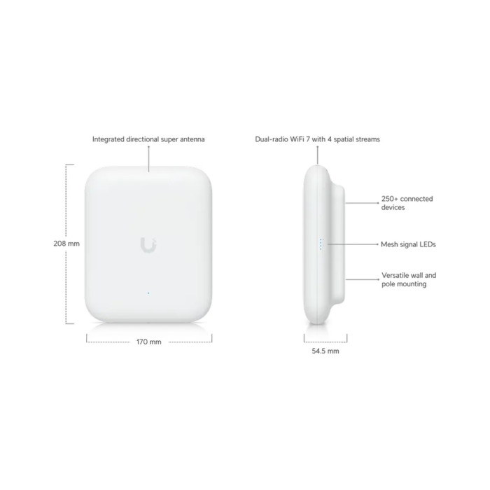 Точка доступу Wi-Fi Ubiquiti UniFi 7 Outdoor (U7-Outdoor)