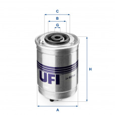 Фільтр паливний UFI 24.401.00