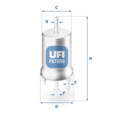 Фільтр паливний UFI 31.832.00