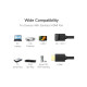 Кабель мультимедійний HDMI M to HDMI M 1.0m 90° corner HD103 black Ugreen (10172)