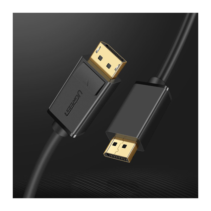 Кабель мультимедійний DisplayPort M to DisplayPort M 1.0m DP102 black Ugreen (10244)