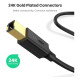 Кабель для принтера USB 2.0 AM/BM 1.5m Black Ugreen (10350)