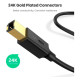 Кабель для принтера USB 2.0 AM/BM 5.0m US135 black Ugreen (10352)
