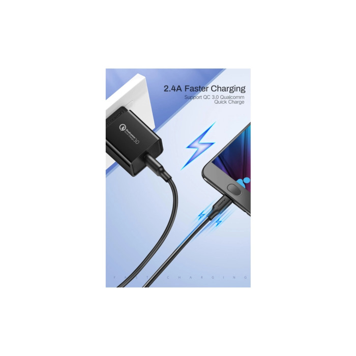 Дата кабель USB 2.0 AM to Mini 5P 1.0m US132 black Ugreen (10355)