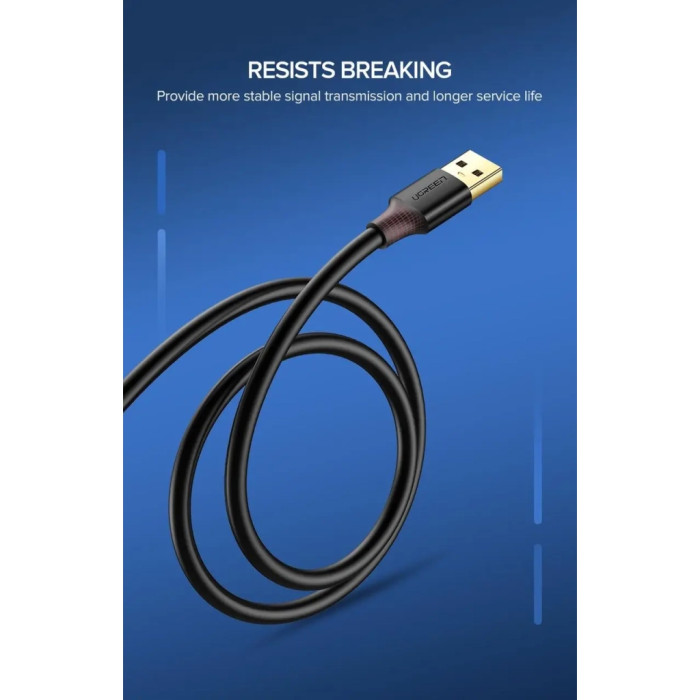 Дата кабель USB 3.0 AM/AF 1.0m US129 black Ugreen (10368)