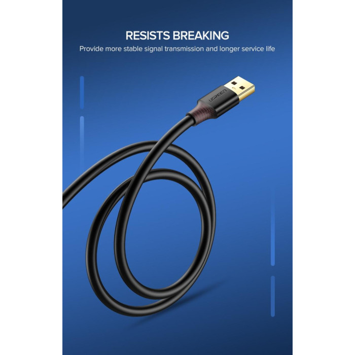 Дата кабель USB 3.0 AM/AF 2.0m US129 Black Ugreen (10373)