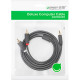 Кабель мультимедійний 3.5mm M to 2xRCA M 2.0m AV102 black Ugreen (10510)
