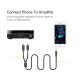 Кабель мультимедійний 3.5mm M to 2xRCA M 2.0m AV102 black Ugreen (10510)