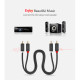Кабель мультимедійний 2xRCA M to 2xRCA M 1.5m AV104 black Ugreen (10517)