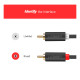 Кабель мультимедійний 2xRCA M to 2xRCA M 1.5m AV104 black Ugreen (10517)