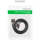 Кабель мультимедійний 2xRCA M to 2xRCA M 3.0m AV104 black Ugreen (10519)
