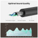 Кабель мультимедійний 3.5mm M to 2x3.5mm F 0.2m AV123 black Ugreen (10532)