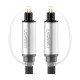 Кабель мультимедійний Optical Toslink 1.5m AV108 black Ugreen (10542)