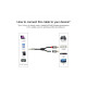 Кабель мультимедійний 3.5mm M to 2xRCA M 2.0m AV116 black Ugreen (10584)
