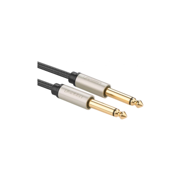 Кабель мультимедійний 6.35mm M to 6.35mm M 2.0m AV128 gray Ugreen (10638)