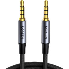 Кабель мультимедійний 3.5mm M to 3.5mm M 1.0m (4pin) AV183 gray Ugreen (10648)