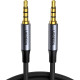 Кабель мультимедійний 3.5mm M to 3.5mm M 1.0m (4pin) AV183 gray Ugreen (10648)