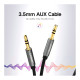 Кабель мультимедійний 3.5mm M to 3.5mm M 0.5m AV119 black Ugreen (10732)