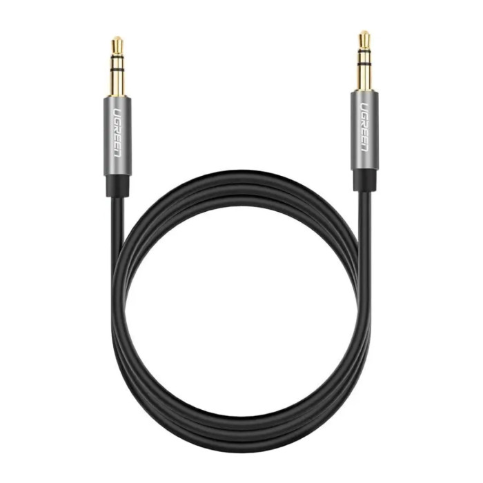 Кабель мультимедійний 3.5mm M to 3.5mm M 1.0m AV119 black Ugreen (10733)