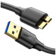 Дата кабель USB 3.0 AM to Micro B 1.0m US130 black Ugreen (10841)