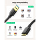 Дата кабель USB 3.0 AM to Micro B 1.0m US130 black Ugreen (10841)