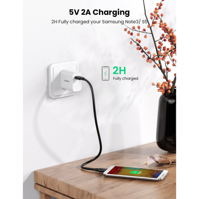 Дата кабель USB 3.0 AM to Micro B 1.0m US130 black Ugreen (10841)