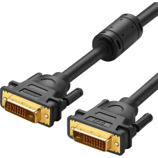 Кабель мультимедійний DVI M to DVI M 1.5m 24+1pin DV101 black Ugreen (11606)