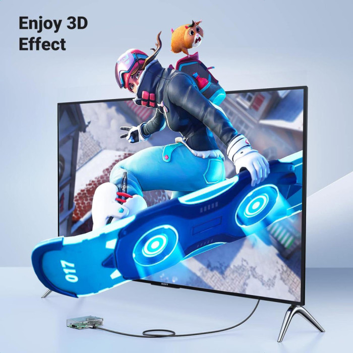 Кабель мультимедійний HDMI M to HDMI mini M 2.0m 8K HD163 black Ugreen (15515)