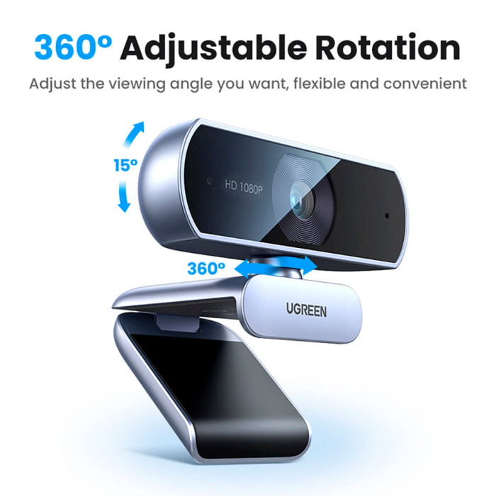 Веб-камера Ugreen CM678 HD USB-A (15728)